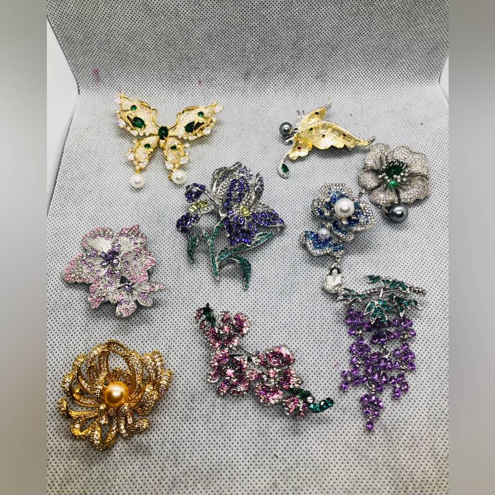 Beautiful coat brooches